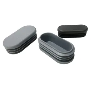 15mm X 30mm 30x60mm Oval Plastic End Cap Ellipse Oval Chair Leg Caps thumbnail-5