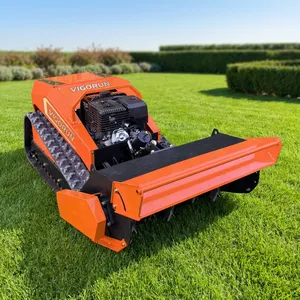MTSK800 Industrial CE EPA Euro5 Gasoline Engine 4-Stroke Self Propelled All Slopes Servo Motor Driven Zero Turn Flail Lawn Mower thumbnail-1