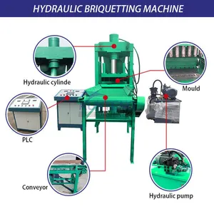 Green Carbon Forming Machine Coconut Shell Pine Needle Charcoal Briquette Making Machine EPC thumbnail-2