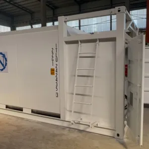 Cheap Price 20ft 40ft Container Fuel Station Diesel Petrol Mobile Filling Tank Station in Africa thumbnail-3