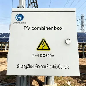 4 In 4 Out 1000V PV Combiner Box DC600V, IP65 Outdoor Solar PV Junction Box 32A Solar Photovoltaic Combiner Box for Solar Power System thumbnail-5