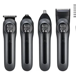 Professional USB Rechargeable Two-Speed Stainless Steel Blade 14-in-1 Cordless Hair Clipper and Grooming Kit for Men Hotel Use thumbnail-1