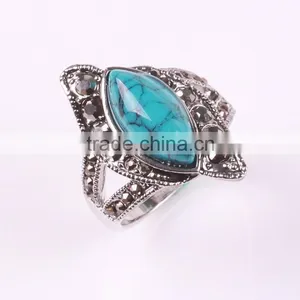 Fashion Silver Snake Ring With Big Red Accessory for Women thumbnail-1