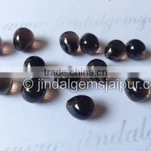 Wholesale Loose Gemstone Smokey Quartz Smooth Drops Half Drill thumbnail-1