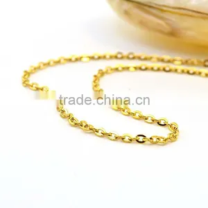 Fashion Long Chain Necklaces Custom Size Gold Plating Thin Neckalce Chain thumbnail-4
