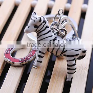Pet Drop Key Chain Wholesale Low Price Key Ring Zebra Keychain thumbnail-3