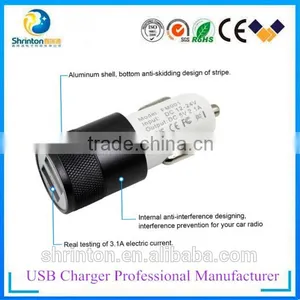 Wholesale Universal Car Charger 2 Port USB Car Charger 12v/24v thumbnail-4