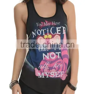 Custom Ladies Sublimation Tank Top/Digital Printing Singlet/3d Printing Top thumbnail-6