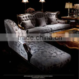 Classic Hand Carved Living Room Furniture Antique Sectional Sofa Set With Gold Foil A15360 thumbnail-1