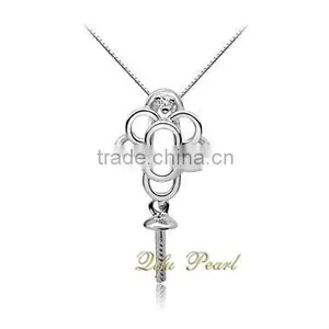 China Knot 925 Sterling Silver Pearl Pendant Findings thumbnail-1