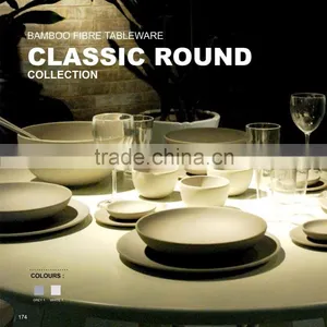 Factory Hot Selling Natural Bamboo Fiber Plates and Dishes thumbnail-2