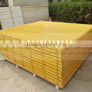 Anti-corrosion Fiberglass Reinforced Plastic Floor Grating, Great Load Bearing With Big Span thumbnail-1
