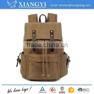 Unisex Leisure Simple Pure Color Canvas Computer Bag Backpack School Backpack Shipping Backpack New Design in 2016 thumbnail-2