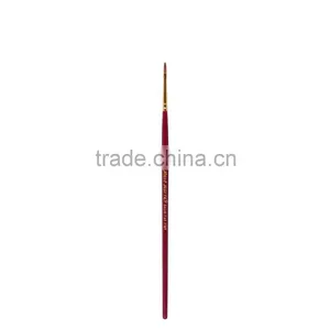 High Grade Short Wood Handle Nylon Hair Artist Brush thumbnail-2