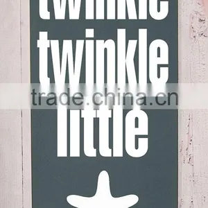 Little Star Sign Wooden Wall Hanging Deco thumbnail-1