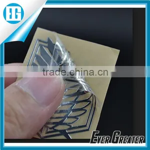 Custom Decorative Sticker Silver Nickel Sticker Electroformed Metal Sticker thumbnail-1