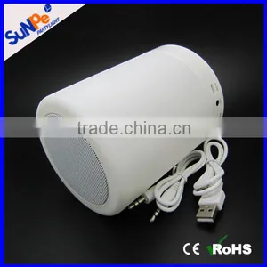 Round/Cylinder 2016 Hot Sale Product RoHs Mini Bluetooth Speaker With Subwoofer and Light thumbnail-5