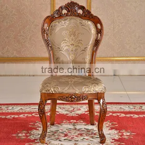Dining Room Durable Rubber Wood Dining Chair Side Chair With Cushion thumbnail-1