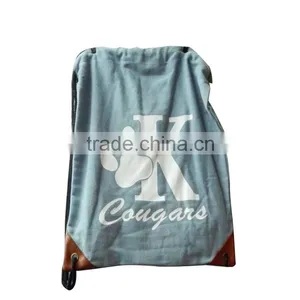 Multipurpose Jean Material Shopping Bag Drawstring Tote Shopping Bag Handbag thumbnail-4