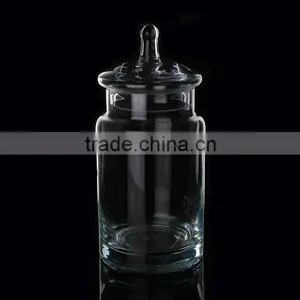 Crystal Covered Candy Dish Glass Box Jar thumbnail-1