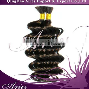 Best Quality Natural Black Color Soft Silky Virgin Remy Bulk Hair,virgin Remy Hair, Remy Human Hair thumbnail-1