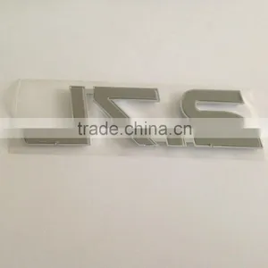 Custom 3D ABS Plastic Chrome 2.7L Decal Car Rear Letter Sticker Badge Emblem thumbnail-5