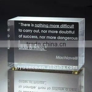 Crystal Acrylic Paperweight for Business Gift thumbnail-1
