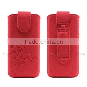 Mobile Pouch by PU Material for IPhone 6 Samsung S5,Customized Designs thumbnail-5