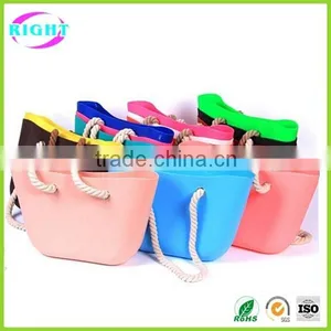 Custom Promotional Silicone Beach Bag Recycled Bag thumbnail-6