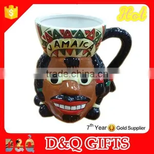 Personalized Ceramic Rasta Head Mug thumbnail-1
