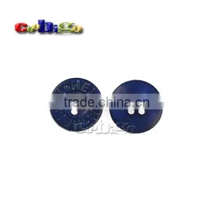 15mm(24L) Fashion Character Buttons Blue Nylon 4 Holes Sewing Craft DIY Accessories For Bag Garment #FLN008-15(Blue) thumbnail-2
