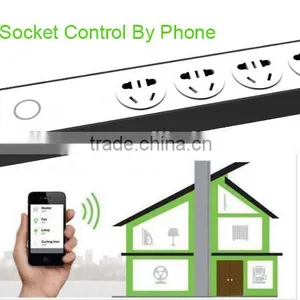 Wifi Remote Control Extension Sockets 2000W 10A 4 Sockets Switches Timing Smart Power Strip thumbnail-1