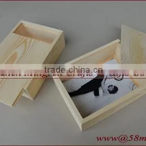 Wood Photo Storage Gift Box With USB Box thumbnail-2
