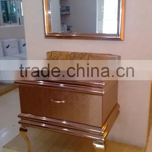 Modern Bathroom Stainless Steel Bathroom Vanity With Legs F-001 thumbnail-5
