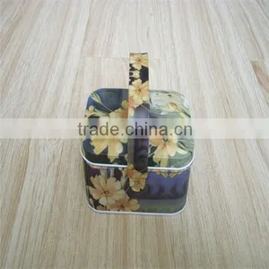 Unique Shaped Metal Tea Can With Handle thumbnail-6