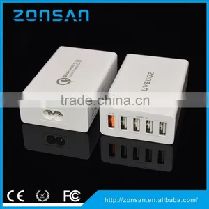 5-PORT USB Charger QC3.0 Quick Charger With CE, FCC, RoHS Certificates thumbnail-2