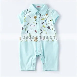 New Arrival Baby Toddler Clothing Custom Print Baby Unisex Polo Babygrow thumbnail-4