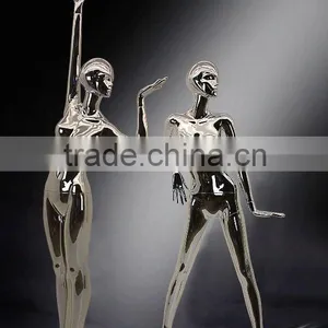 Full Body Chromed Mannequin for Female, European Sexy Dummies thumbnail-1