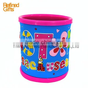 Menufacture China PVC Rubber Coffee Cup Mug Flower Mugs Promotional Gift thumbnail-6