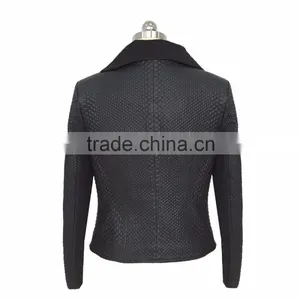 Women Black Faux Fur Coat 2016 Latest Design thumbnail-4
