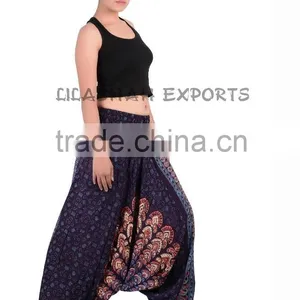 2101 Rayon Mandala Pants Rayon Trousers Harem Pants Jaipur Print Trousers thumbnail-1