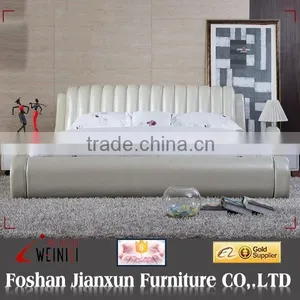 F6098 Modern High Quality Gloosy Soft Bed thumbnail-1