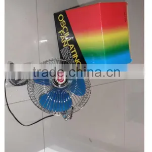 6inch Style Metal Plastic Oscillating Car Fan thumbnail-1