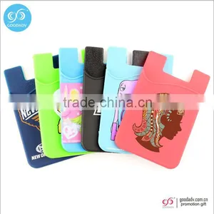 Wholesale Cell Phone Credit Card Holder Wallet 3m Sticker Silicone Business Card Holder thumbnail-3