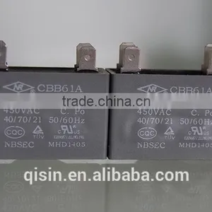 CBB61Polypropylene Film Dielectric ac Capacitors for Horsepower Motor thumbnail-1