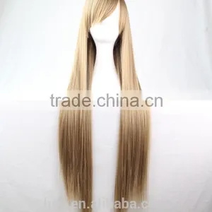 Wholesale Cosplay Wig Long Straight Human Wigs 80cm thumbnail-2