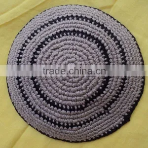 100% Hand-made Cotton Kippah & Caps / Muslim Kippah Kippot Yarmeulke Factory Supplier thumbnail-1
