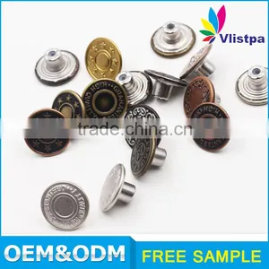 Custom Logo 20mm Design Decorative Denim Jeans Wholesale Jeans Button thumbnail-5