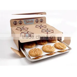 Food Grade Swiss Roll Paper Cake Box for Macaron With Window and Cake Box With Handle thumbnail-3