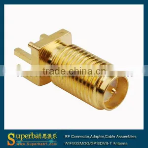 RP SMA End Launch Jack Connector Long Version RP Sma Female Pcb Mount Connector thumbnail-1